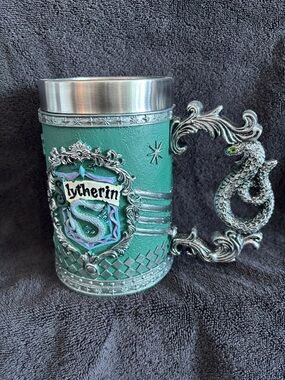 Slytherin Green Snake Handle Beer Stein